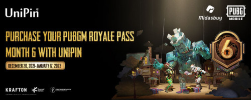 Dapatkan Royale Pass M6 Mythic Winter terbaru dari PUBGM bersama UniPin!
